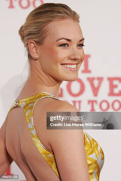 Yvonne Strahovski attends the premiere of 'I Love You Too' at Event Cinemas George Street on April 27, 2010 in Sydney, Australia.