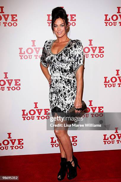 Megan Gale attends the premiere of 'I Love You Too' at Event Cinemas George Street on April 27, 2010 in Sydney, Australia.