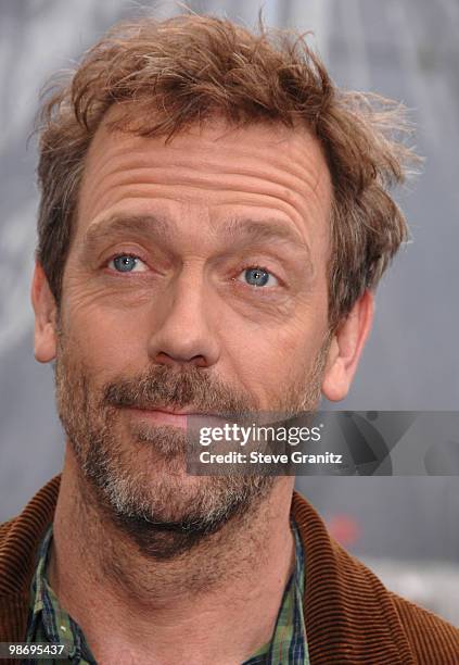 Hugh Laurie arrives at the Los Angeles premiere of "Monsters vs. Aliens" at the Gibson Amphitheatre on March 22, 2009 in Universal City, California.