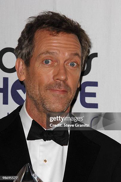 Actor Hugh Laurie poses in the press room at the 35th Annual People's Choice Awards held at the Shrine Auditorium on January 7, 2009 in Los Angeles,...