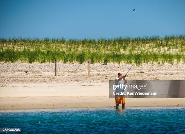 sandy neck surf casting - surf casting bildbanksfoton och bilder