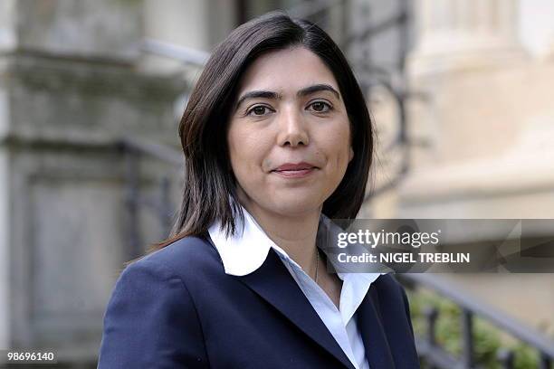 Picture taken on April 19, 2010 in Hanover shows Aygul Ozkan, designated social affairs minister in the central German state of Lower Saxony....