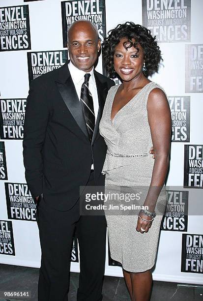 Director Kenny Leon and Actor Viola Davis attend the opening night of "Fences" on Broadway after party at on April 26, 2010 in New York City.