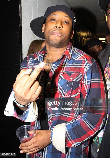 Maino attends DJ Prostyle's Birthday Bash at B.B. Kings on April 26, 2010 in New York City.