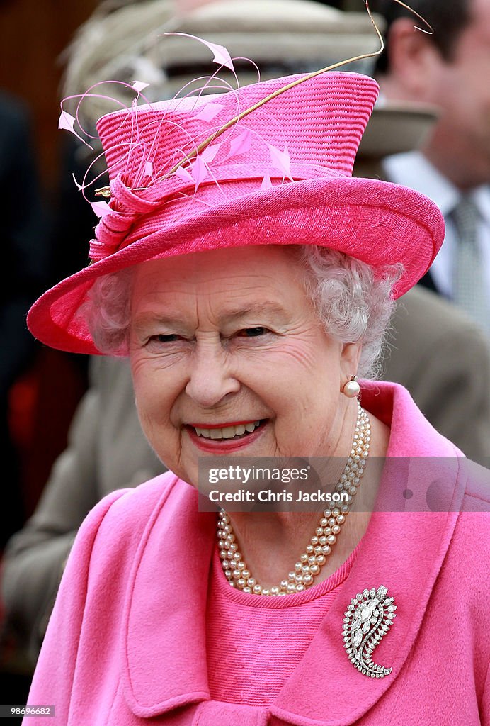 The Queen Pays A Visit To Caernarfon Castle