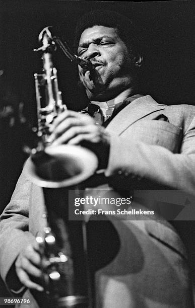 Tenor sax player George Coleman performs live on stage at Meervaart in Amsterdam, Netherlands on February 08 1981