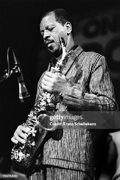 Ornette Coleman performs with Alto Sax live on stage at Melkweg in Amsterdam, Netherlands on November 09 1984