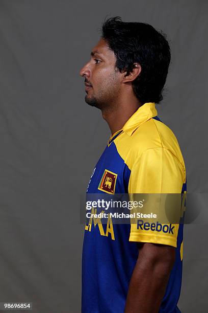 Kumar Sangakkara captain of the Sri Lanka T20 ICC World Cup squad on April 26, 2010 in Bridgetown, Barbados.