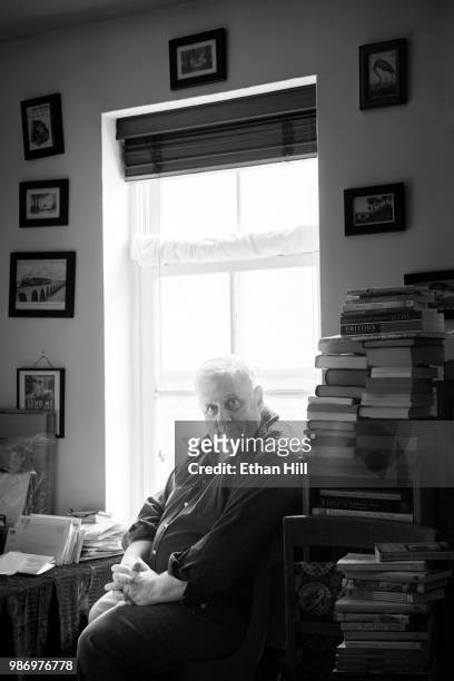 Author and essayist Edmund White is photographed for the New York Times on February 4, 2016 in New York City.