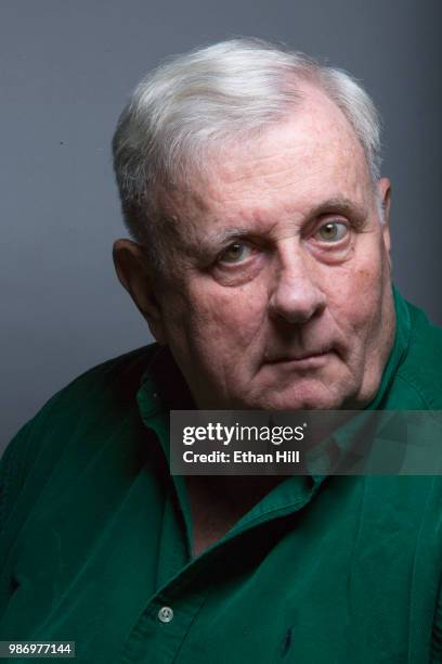 Author and essayist Edmund White is photographed for the New York Times on February 4, 2016 in New York City.