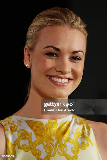 Yvonne Strahovski attends the premiere of "I Love You Too" at Event Cinemas George Street on April 27, 2010 in Sydney, Australia.
