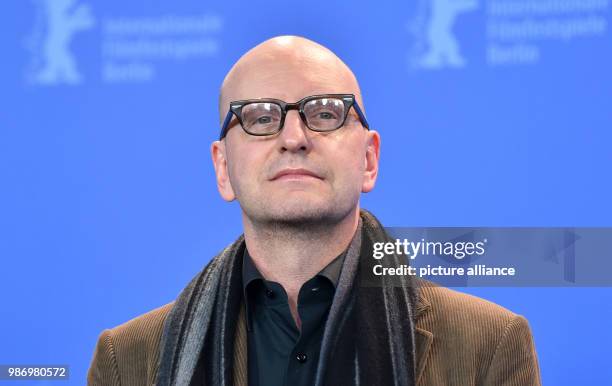 February 2018, Germany, Berlin: Berlinale 2018, photocall, 'Unsane': Director Steven Soderbergh. The film runs in the competition as part of the 68th...