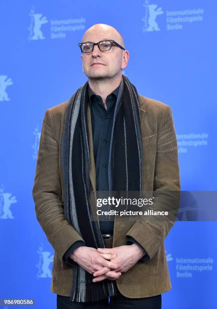 February 2018, Germany, Berlin: Berlinale 2018, photocall, 'Unsane': Director Steven Soderbergh. The film runs in the competition as part of the 68th...
