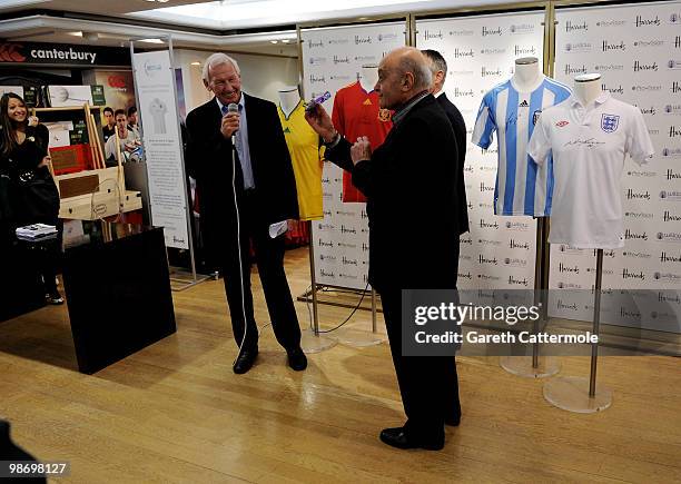 Former Arsenal and Scotland goalkeeper and Willow Foundation co founder Bob Wilson, former footballer Gary Lineker and Harrods owner Mohamed Al Fayed...