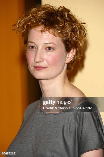 Actress Alba Rohrwacher attends 'Cosa Voglio Di Piu' photocall held at Cinema Anteo on April 27, 2010 in Milan, Italy.