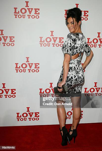 Megan Gale attends the premiere of "I Love You Too" at Event Cinemas George Street on April 27, 2010 in Sydney, Australia.