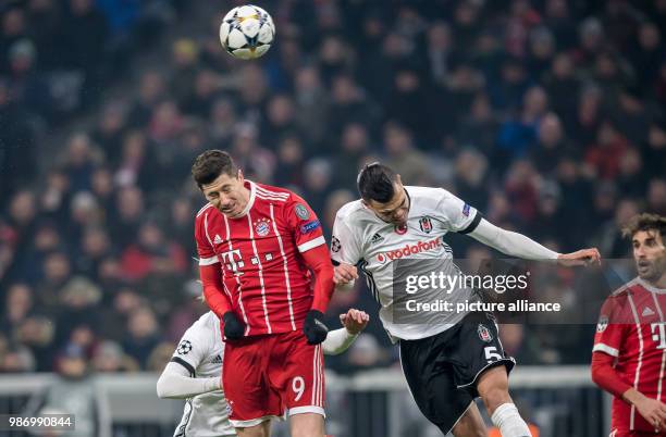 Germany, Munich, Allianz Arena: Soccer, UEFA Champions League, Round of Sixteen: FC Bayern Munich vs Besiktas Istanbul: Bayern Munich's Robert...