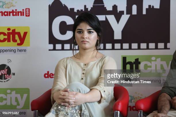 Bollywood actress Zaira Wasim during an exclusive interview with HT City at HT Media office, on October 11, 2016 in New Delhi, India.
