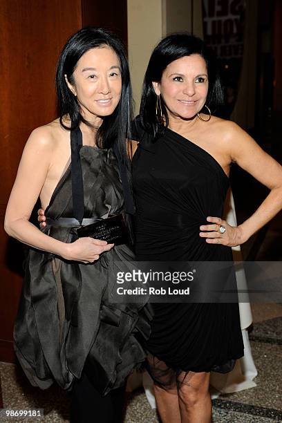 Vera Wang and Candy Pratts Price attend the 2010 Parsons Fashion Benefit at Pier Sixty at Chelsea Piers on April 26, 2010 in New York City.