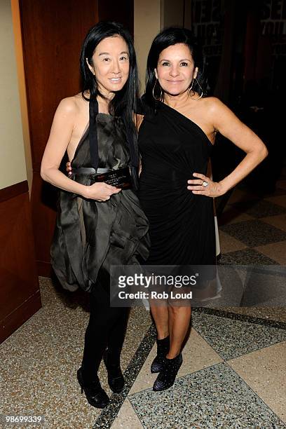 Vera Wang and Candy Pratts Price attend the 2010 Parsons Fashion Benefit at Pier Sixty at Chelsea Piers on April 26, 2010 in New York City.