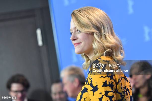 February 2018, Germany, Berlin: Berlinale 2018, photocall, 'Mein Bruder heißt Robert und ist ein Idiot' : Actress Julia Zange. Photo: Paul Zinken/dpa