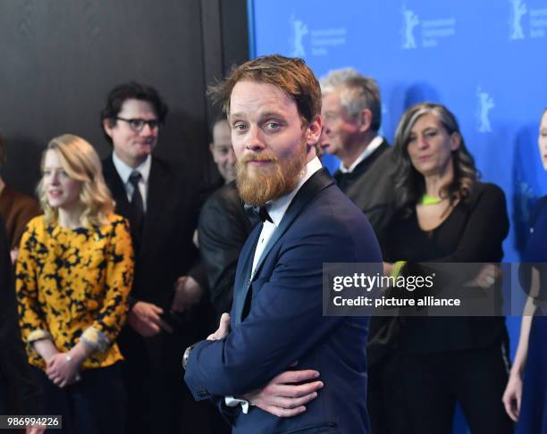 Dpatop - 21 February 2018, Germany, Berlin: Berlinale 2018, photocall, 'Mein Bruder heißt Robert und ist ein Idiot' : Actor Stefan Konarske. Photo:...