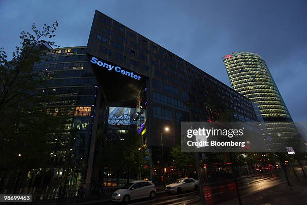 The Sony Center building stands in Berlin, Germany, on Monday, April 26, 2010. South Korea's National Pension Service, the nation's biggest investor,...
