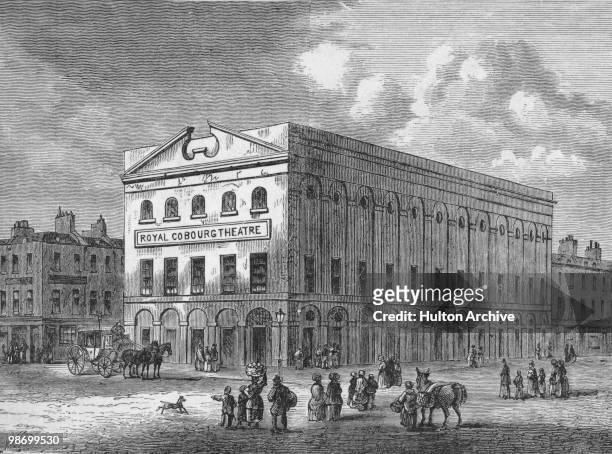 The Royal Coburg Theatre, later the Old Vic, in London's Waterloo, 1820.