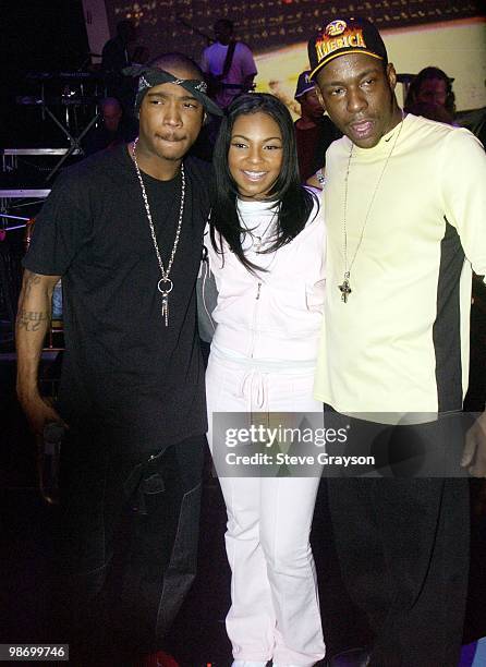 Ja Rule, Ashanti, five-time 2003 AMA nominee, and Bobby Brown