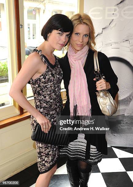 Actresses Selma Blair and Cheryl Hines attend the Women's Filmmaker brunch hosted by Ebel during the 2010 Tribeca Film Festival at City Hall New York...