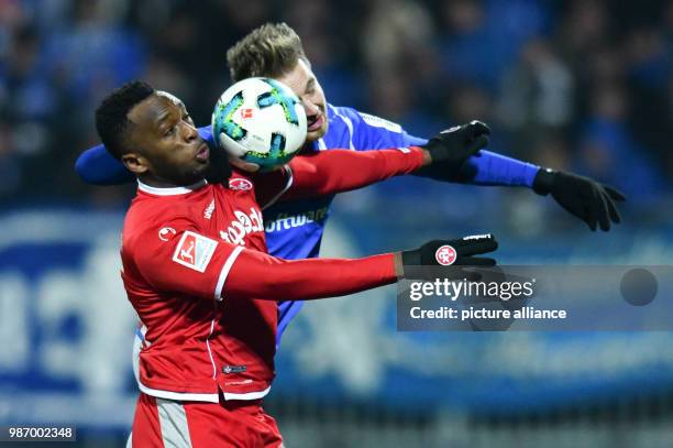 February 2018, Germany, Darmstadt: Soccer German Second Bundesliga, Darmstadt 98 vs. 1. FC Kaiserslautern, 19th play day, Merck Stadium at...