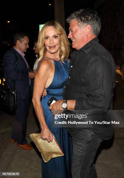 Taylor Armstrong and John H. Bluher are seen on June 28, 2018 in Los Angeles, California.