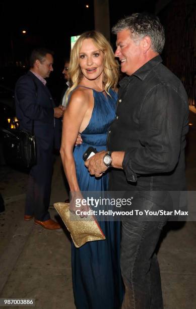 Taylor Armstrong and John H. Bluher are seen on June 28, 2018 in Los Angeles, California.