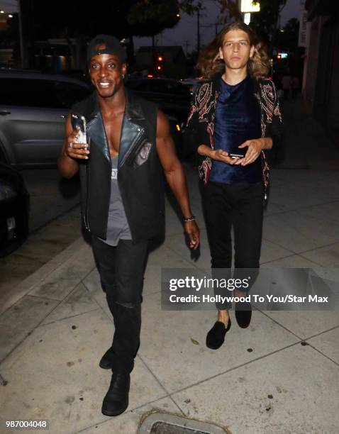 Shaka Smith and Haralambi Tahov are seen on June 28, 2018 in Los Angeles, California.