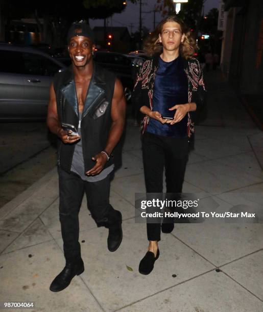 Shaka Smith and Haralambi Tahov are seen on June 28, 2018 in Los Angeles, California.