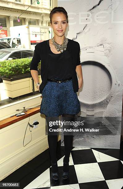 Actress Jessica Alba attends the Women's Filmmaker brunch hosted by Ebel during the 2010 Tribeca Film Festival at City Hall New York on April 27,...