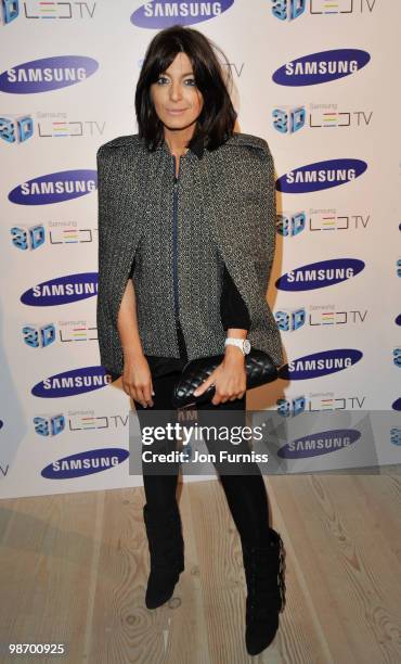 Claudia Winkleman attends the launch party for Samsung 3D Television at the Saatchi Gallery on April 27, 2010 in London, England.