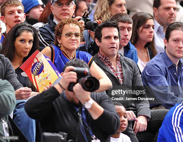 Mario Cantone attends the Milwaukee Bucks vs New York Knicks game at Madison Square Garden on February 5, 2010 in New York City.