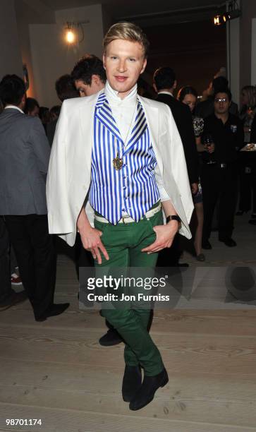 Henry Conway attends the launch party for Samsung 3D Television at the Saatchi Gallery on April 27, 2010 in London, England.