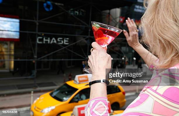 Senior celebrates the premiere of WE tv's "Sunset Daze" in Times Square on April 27, 2010 in New York City.