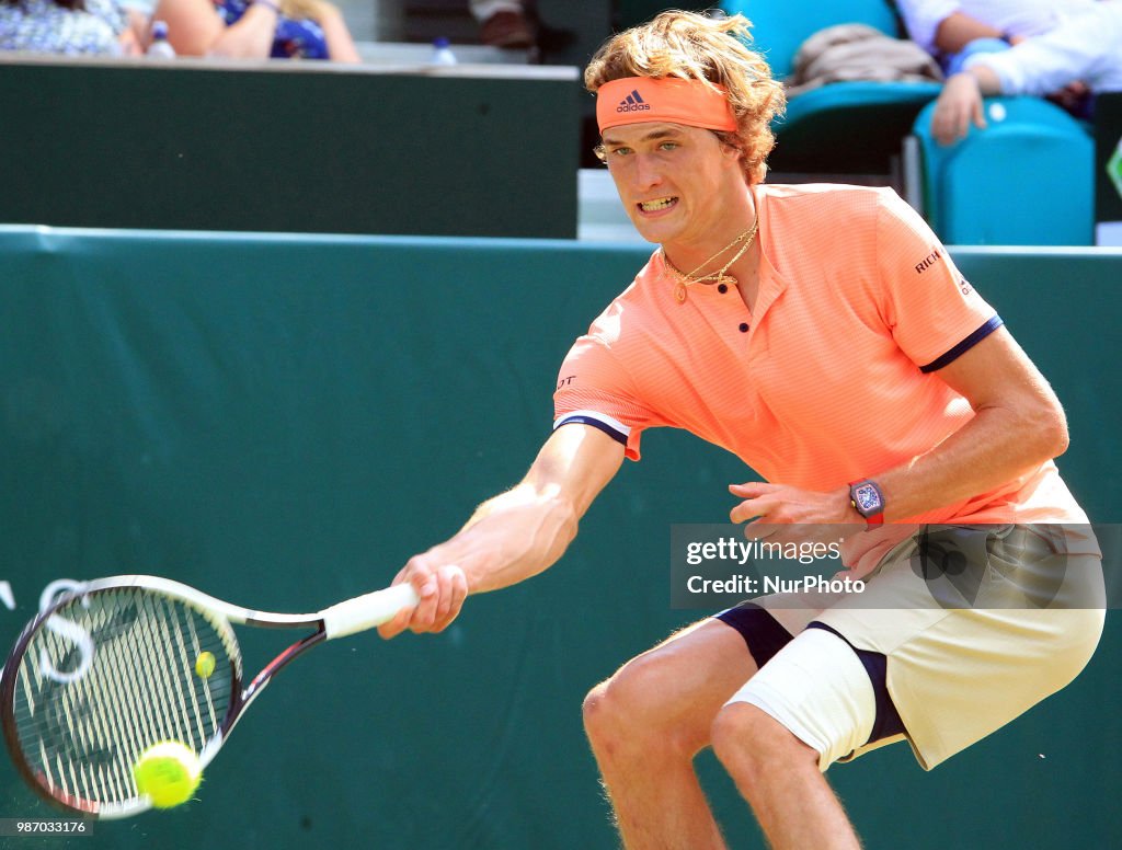 Alexander Zverev (GER) against Pablo Carreno Busta (ESP) - The Boodles Tennis Event - Day Three