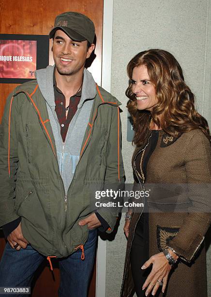 Enrique Iglesias and Maria Shriver