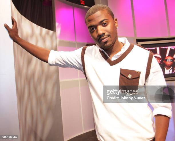 Ray J. Visits BET's "106 & Park" at BET Studios on April 21, 2010 in New York City.