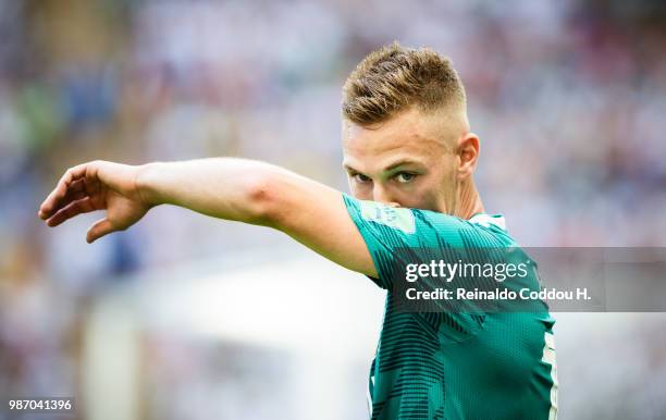 Joshua Kimmich of Germany is seen during the 2018 FIFA World Cup Russia group F match between Korea Republic and Germany at Kazan Arena on June 27,...
