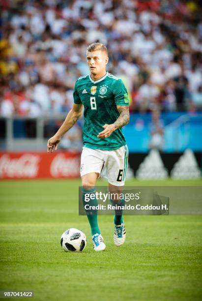 Toni Kroos of Germany is seen during the 2018 FIFA World Cup Russia group F match between Korea Republic and Germany at Kazan Arena on June 27, 2018...