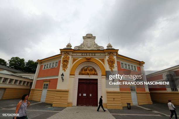 This picture taken on June 21, 2018 shows the National Circus Art Center in Châlons-en-Champagne, northern France.