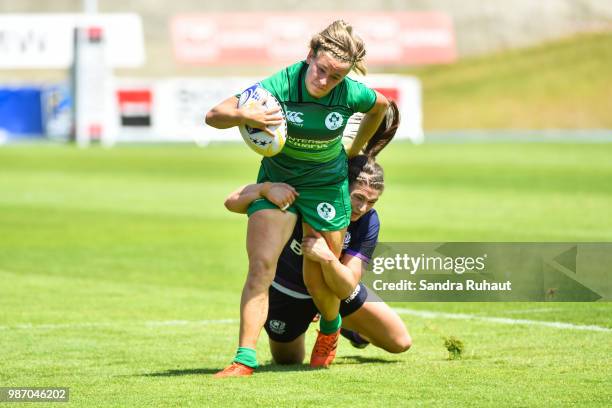 Kathy Baker of Ireland during the Grand Prix Series - Rugby Seven match between Ireland and Scotland on June 29, 2018 in Marcoussis, France.