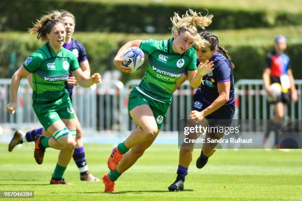 Kathy Baker of Ireland during the Grand Prix Series - Rugby Seven match between Ireland and Scotland on June 29, 2018 in Marcoussis, France.