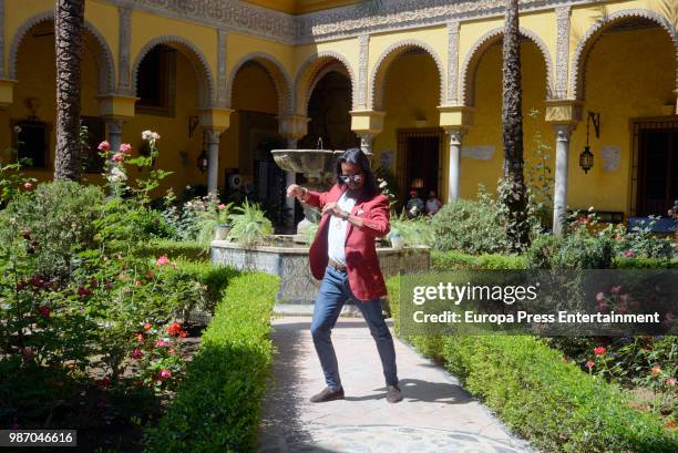 The dancer Juan Manuel Fernandez Montoya aka Farruquito presents the XX Bienal de Flamenco at Duenas Palace on June 27, 2018 in Seville, Spain.