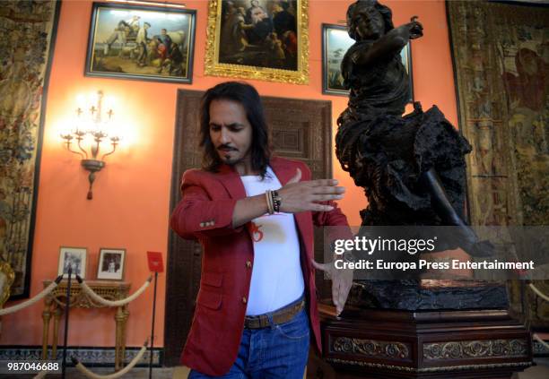 The dancer Juan Manuel Fernandez Montoya aka Farruquito presents the XX Bienal de Flamenco at Duenas Palace on June 27, 2018 in Seville, Spain.